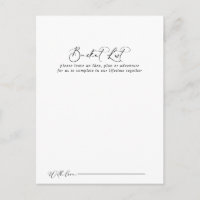 Idyllische Kalligrafie-Eimerkarte