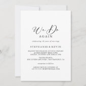 Idyllische Kalligraphie machen wir wieder einmal e Einladung (Vorderseite)