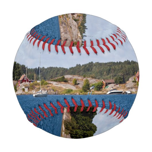 Idyllische Küstenlandschaft Baseball (Rückseite)