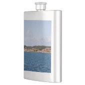 Idyllische Küstenlandschaft Flachmann (Links)