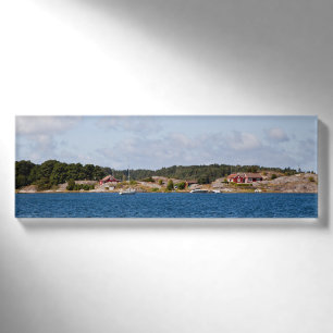 Idyllische Küstenlandschaft Namenschild