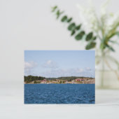 Idyllische Küstenlandschaft Postkarte (Stehend Vorderseite)