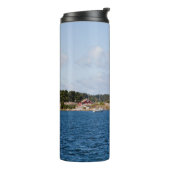 Idyllische Küstenlandschaft Thermosbecher (Nach links gedreht)