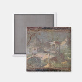 Idyllische Landschaft, aus Herculaneum, Magnet (Vorderseite/Rückseite)