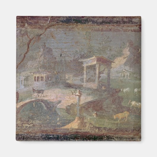 Idyllische Landschaft, aus Herculaneum, Magnet (Vorne)
