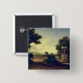 Idyllische Landschaft Button (Vorne & Hinten)