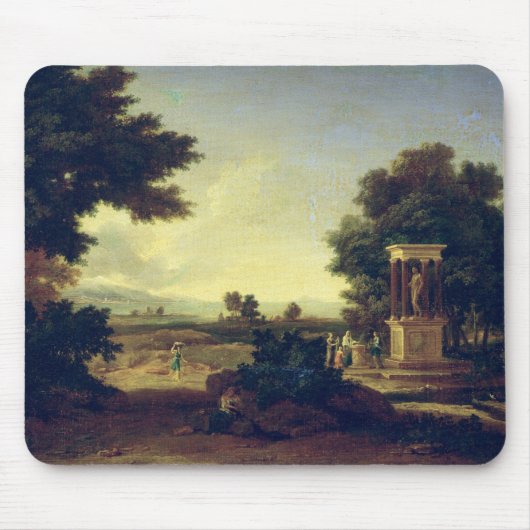 Idyllische Landschaft Mousepad (Vorne)