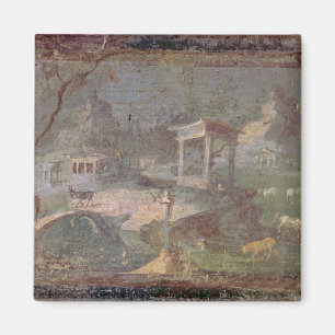 Idyllische Landschaft, von Herculaneum, Magnet