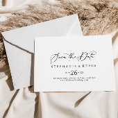 Idyllische, stylische Kalligrafie Horizontal Weddi Save The Date