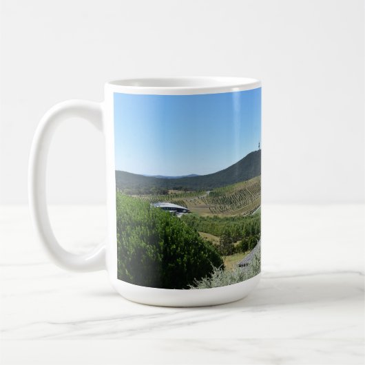 Idyllischer Tag in Canberra Kaffeetasse (Links)