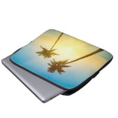 Idyllischer tropischer Himmel Laptopschutzhülle (Vorne Knopf)