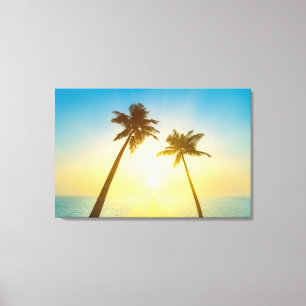 Idyllischer tropischer Himmel Leinwanddruck