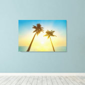 Idyllischer tropischer Himmel Leinwanddruck (Insitu (Holzboden))