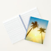 Idyllischer tropischer Himmel Notizblock (Innenseite)