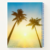 Idyllischer tropischer Himmel Notizblock (Rückseite)