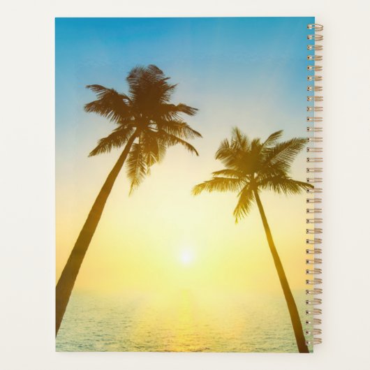 Idyllischer tropischer Himmel Planer (Rückseite)