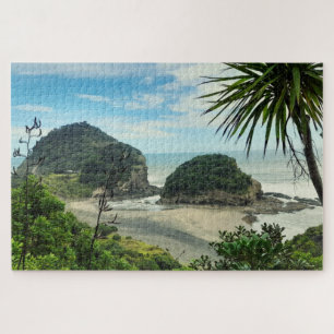 Idyllisches Bethells Beach Küstenfoto Puzzle
