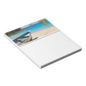 Idyllisches Tropical Beach Nature Foto Notizblock (angewinkelt)