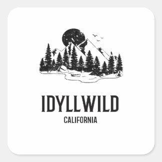 Idyllwild - Kalifornien Quadratischer Aufkleber