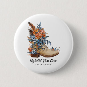 Idyllwild Pine Cove Wandern Outdoor-Souvenir Button