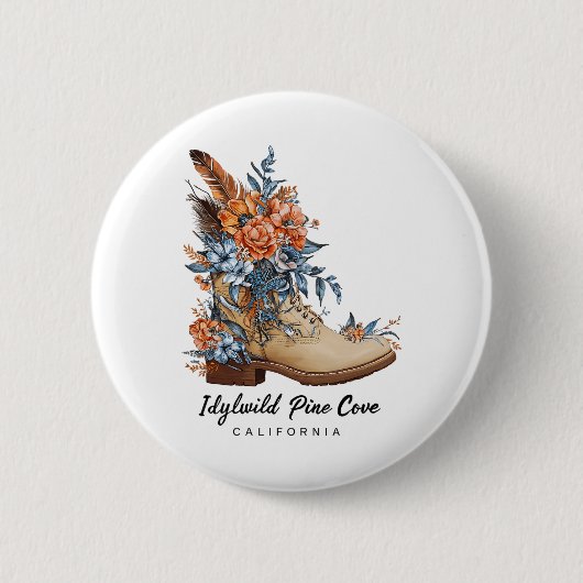 Idyllwild Pine Cove Wandern Outdoor-Souvenir Button (Vorderseite)