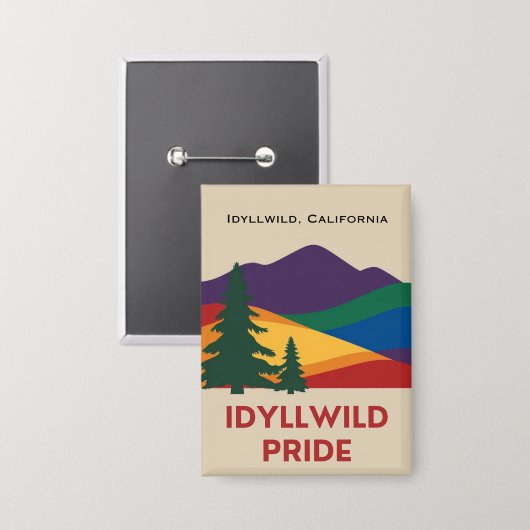 Idyllwild Pride Button-Button Button (Vorderseite/Rückseite)