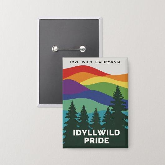 Idyllwild Pride Button-Button Button (Vorderseite/Rückseite)