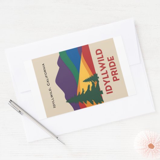 Idyllwild Pride Sticker-Set Rechteckiger Aufkleber (Umschlag)