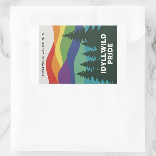 Idyllwild Pride Sticker-Set Rechteckiger Aufkleber (Tasche)