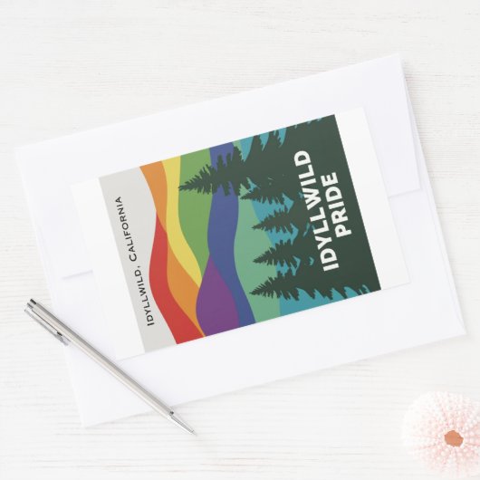 Idyllwild Pride Sticker-Set Rechteckiger Aufkleber (Umschlag)