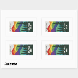 Idyllwild Pride Sticker-Set Rechteckiger Aufkleber