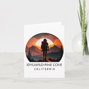 Idyllwilde Pine Cove Wandern im Freien Souvenir 1 Karte