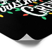 Ie Christmas Crew Funny Friend Matching Friends  Poster (Ecke)