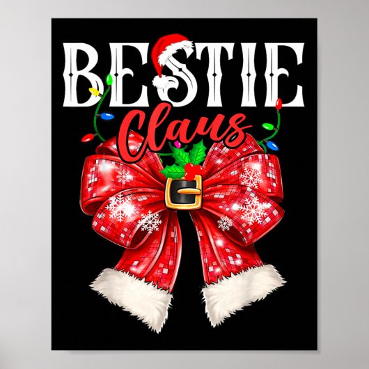 Ie Claus Friend Couples Coquette Bow Xmas Lights Poster (Vorne)