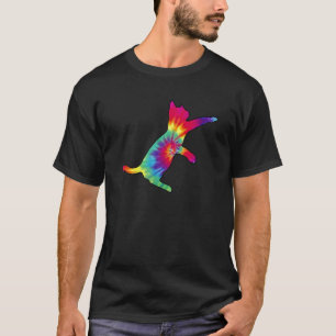 Ie Dye Cat Colorful Ye Dye Kitten T-Shirt