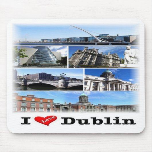 IE Irland - Dublin - I Liebe - Mousepad (Vorne)