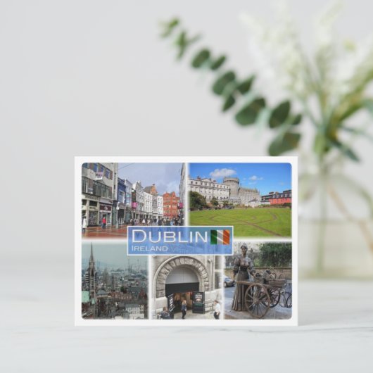 IE Irland - Dublin - Postkarte (Stehend Vorderseite)