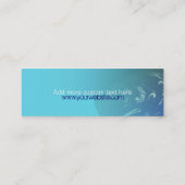 iEarth Mini Business Contact Card Telefonnummerkarte (Rückseite)