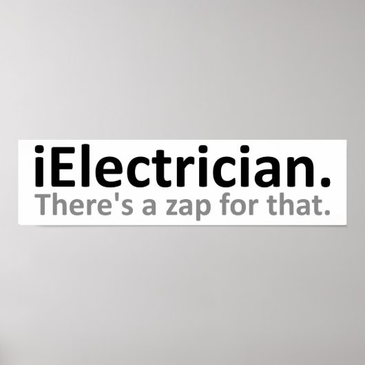 iElectrician Funny Poster (Vorne)