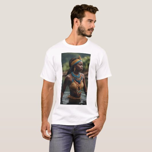 Iemanjá (Yemoja) - Mutter der Ozeane T-Shirt (Vorne ganz)