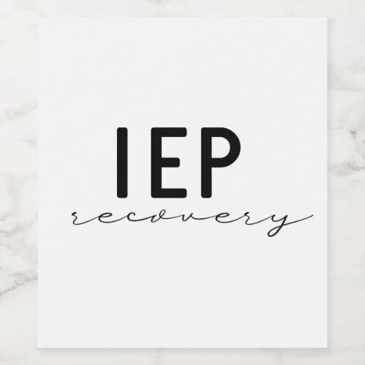IEP-Erholung Weinetikett (Einzelnes Label)