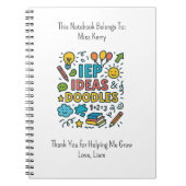 IEP Ideas, Doodles & Snacks | Inclusion Notizblock (Vorderseite)