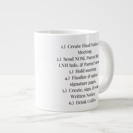 IEP Steps Kaffee Tasse (Vorderseite Rechts)