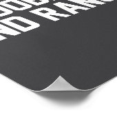 Ies And Ranch Funny Quote  Poster (Ecke)