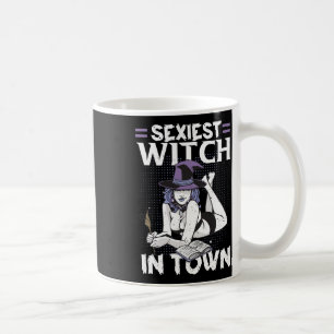 Iester Hexe im städtischen Halloween-Hexenkunst fü Kaffeetasse