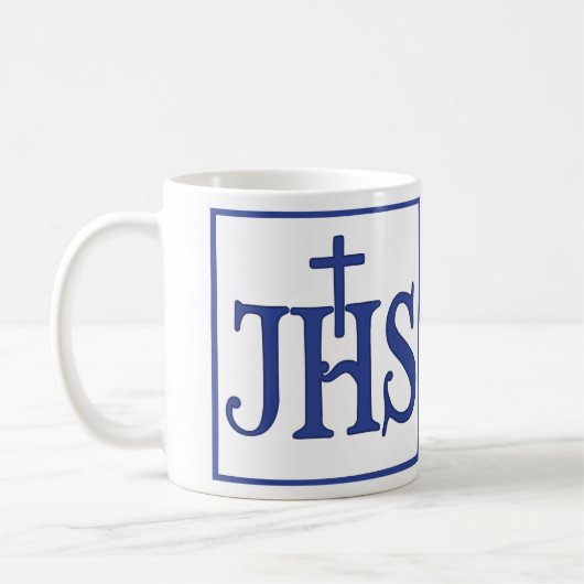 Iesus Hominum Salvator Kaffeetasse (Links)