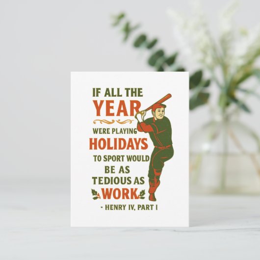 If all year were playing holidays...  postkarte (Stehend Vorderseite)