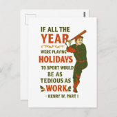 If all year were playing holidays... postkarte (Vorne/Hinten)