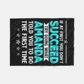 If At First You Don't Succeed Try Doing What Amand Fleecedecke (Vorderseite (Horizontal))