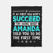 If At First You Don't Succeed Try Doing What Amand Fleecedecke (Vorderseite)